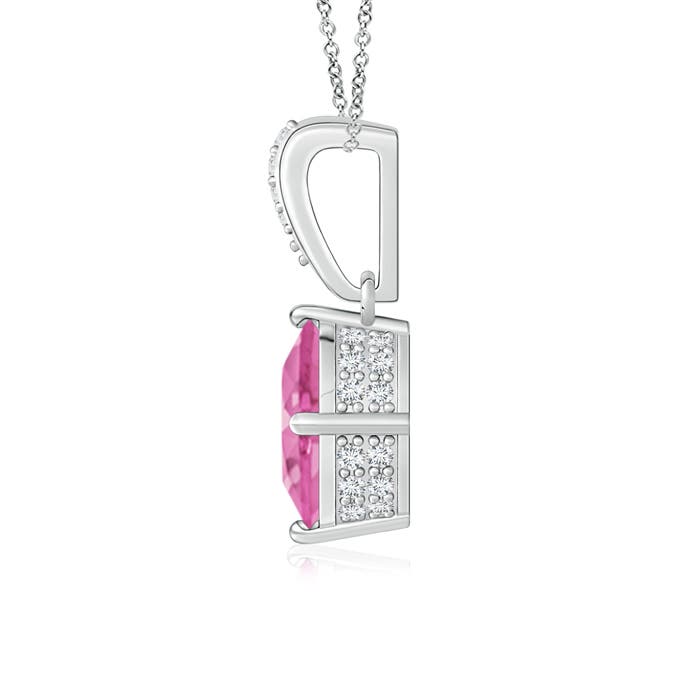 AA - Pink Sapphire / 1.59 CT / 14 KT White Gold