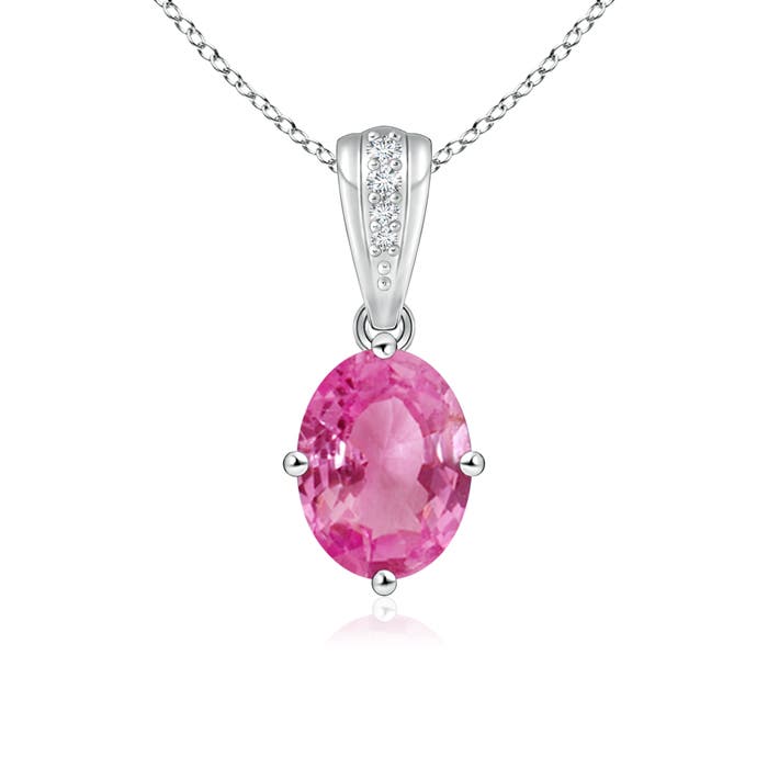 AAA - Pink Sapphire / 1.59 CT / 14 KT White Gold