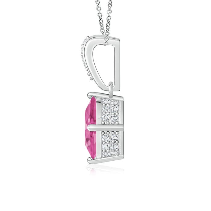 AAA - Pink Sapphire / 1.59 CT / 14 KT White Gold