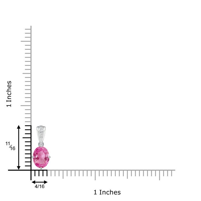 AAA - Pink Sapphire / 1.59 CT / 14 KT White Gold