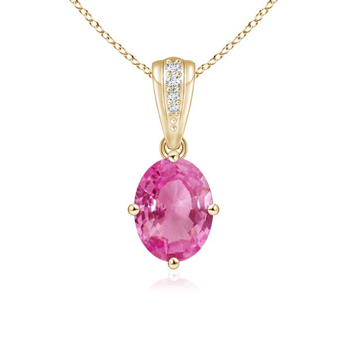 AAA - Pink Sapphire / 1.59 CT / 14 KT Yellow Gold