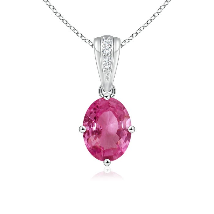 AAAA - Pink Sapphire / 1.59 CT / 14 KT White Gold