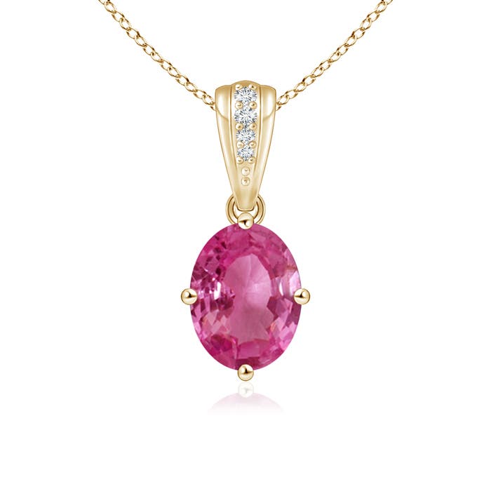 AAAA - Pink Sapphire / 1.59 CT / 14 KT Yellow Gold