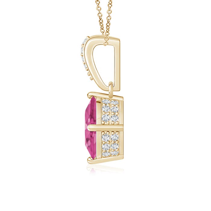 AAAA - Pink Sapphire / 1.59 CT / 14 KT Yellow Gold