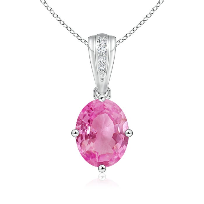 AA - Pink Sapphire / 2.12 CT / 14 KT White Gold