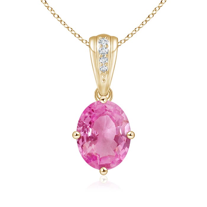 AA - Pink Sapphire / 2.12 CT / 14 KT Yellow Gold