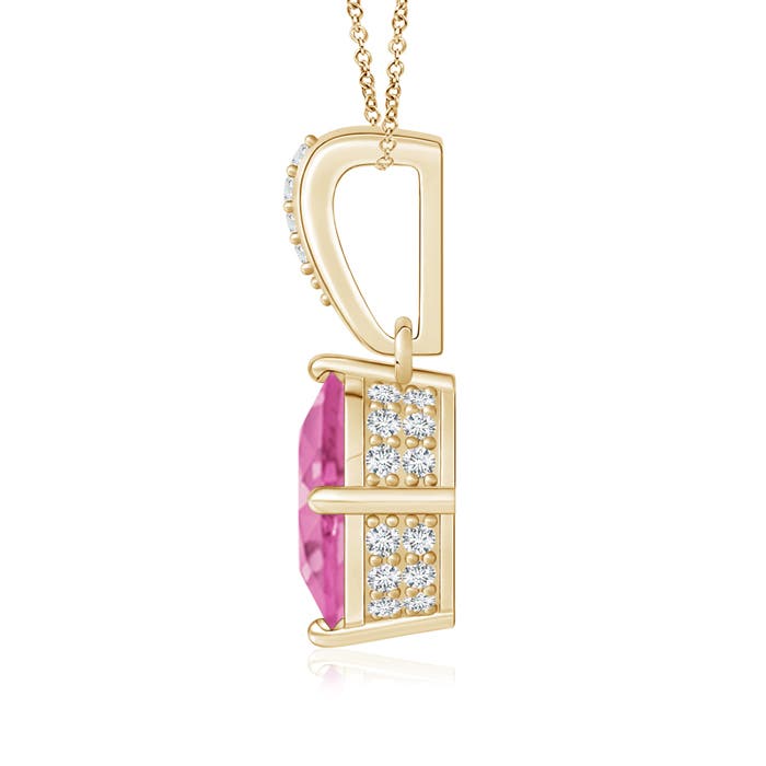 AA - Pink Sapphire / 2.12 CT / 14 KT Yellow Gold