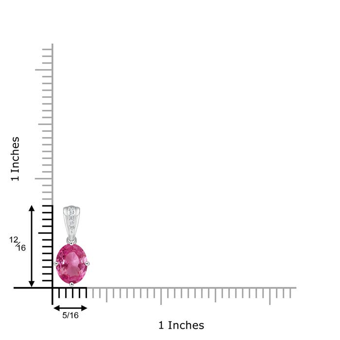 AAAA - Pink Sapphire / 2.12 CT / 14 KT White Gold