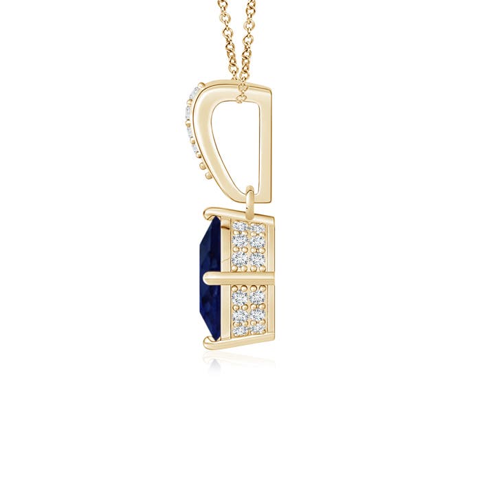 A - Blue Sapphire / 0.94 CT / 14 KT Yellow Gold