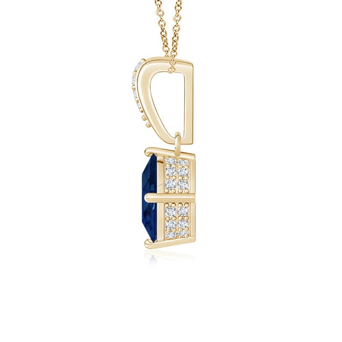 AA - Blue Sapphire / 0.94 CT / 14 KT Yellow Gold