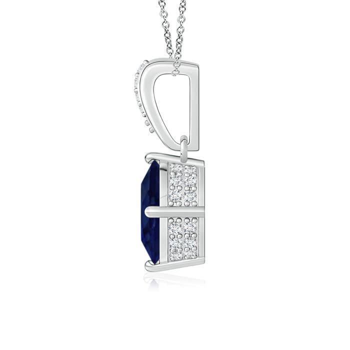 A - Blue Sapphire / 1.69 CT / 14 KT White Gold