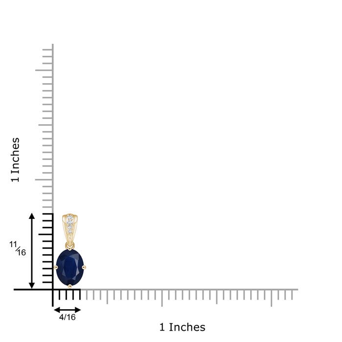 A - Blue Sapphire / 1.69 CT / 14 KT Yellow Gold