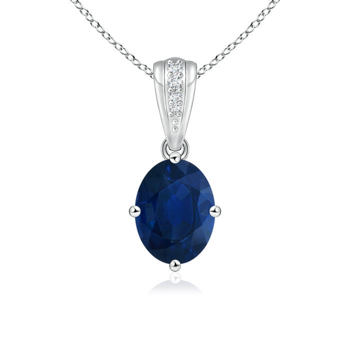 AA - Blue Sapphire / 1.69 CT / 14 KT White Gold