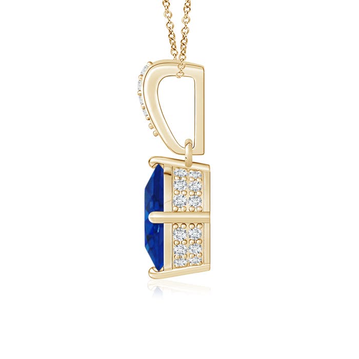 AAA - Blue Sapphire / 1.69 CT / 14 KT Yellow Gold