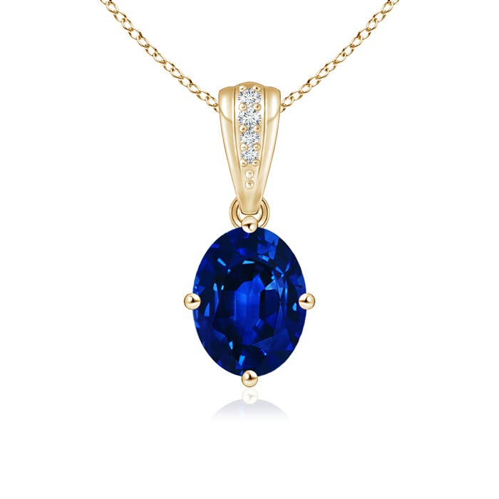 AAAA - Blue Sapphire / 1.69 CT / 14 KT Yellow Gold