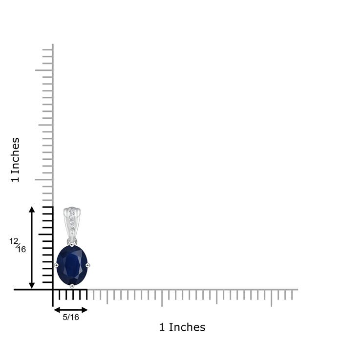 A - Blue Sapphire / 2.22 CT / 14 KT White Gold