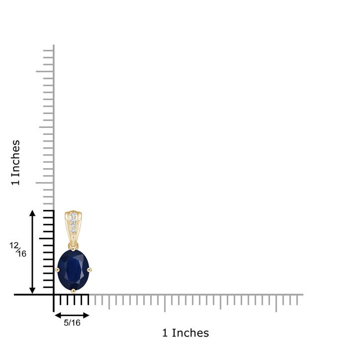 A - Blue Sapphire / 2.22 CT / 14 KT Yellow Gold