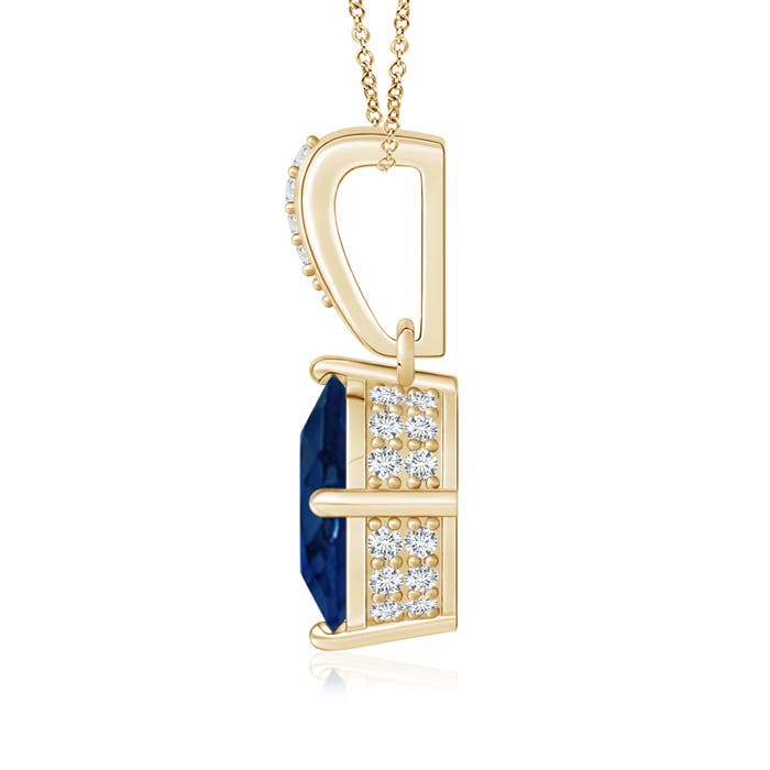 AA - Blue Sapphire / 2.22 CT / 14 KT Yellow Gold