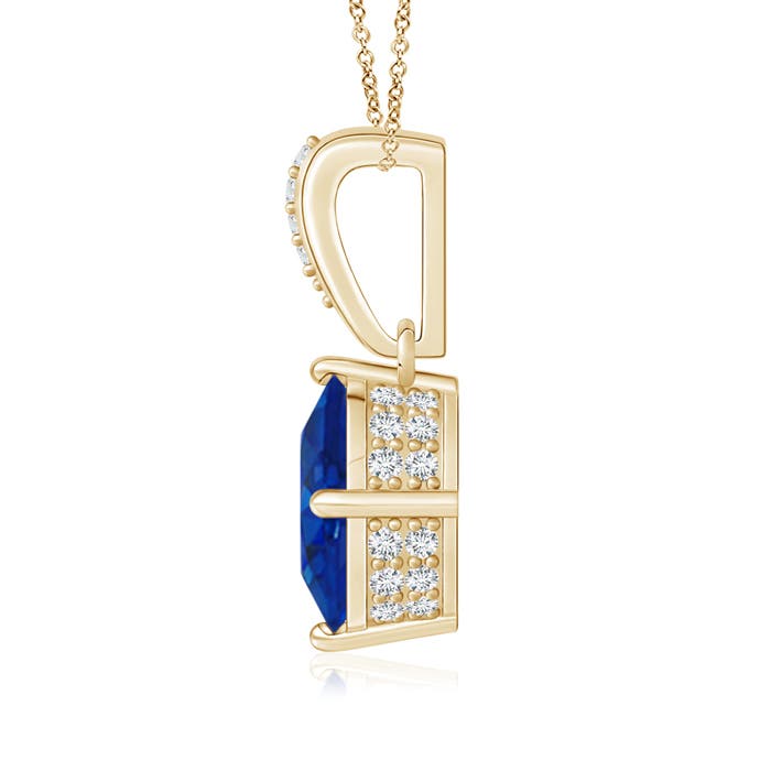 AAA - Blue Sapphire / 2.22 CT / 14 KT Yellow Gold