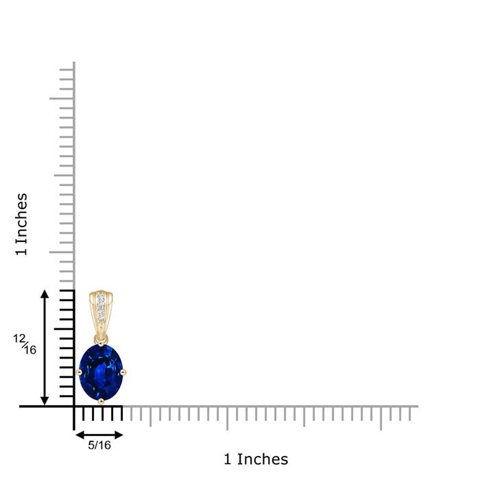 AAAA - Blue Sapphire / 2.22 CT / 14 KT Yellow Gold