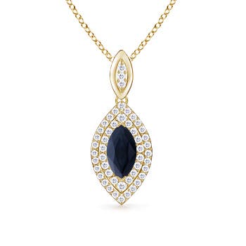 A - Blue Sapphire / 1.71 CT / 14 KT Yellow Gold