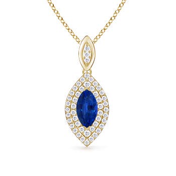 AAAA - Blue Sapphire / 1.71 CT / 14 KT Yellow Gold