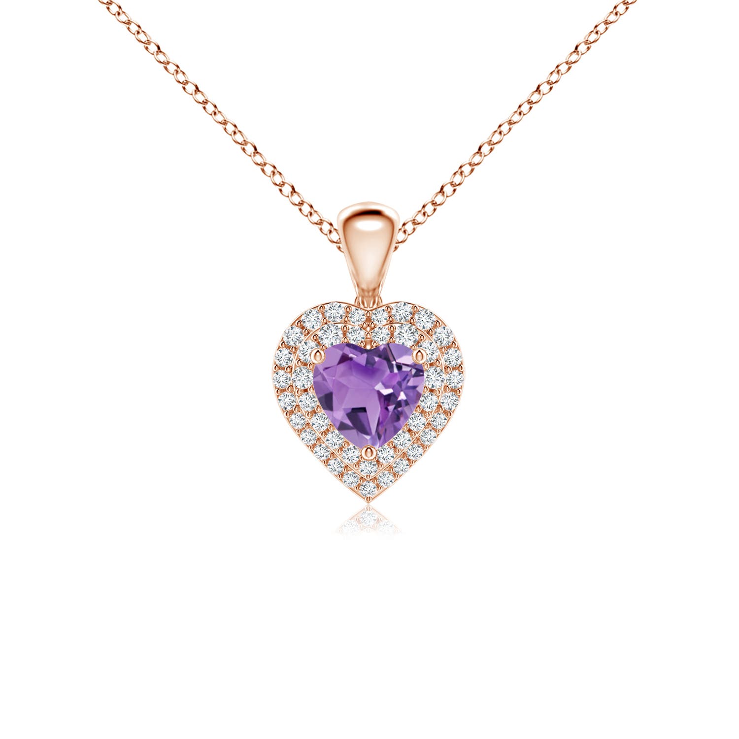 A - Amethyst / 0.74 CT / 14 KT Rose Gold