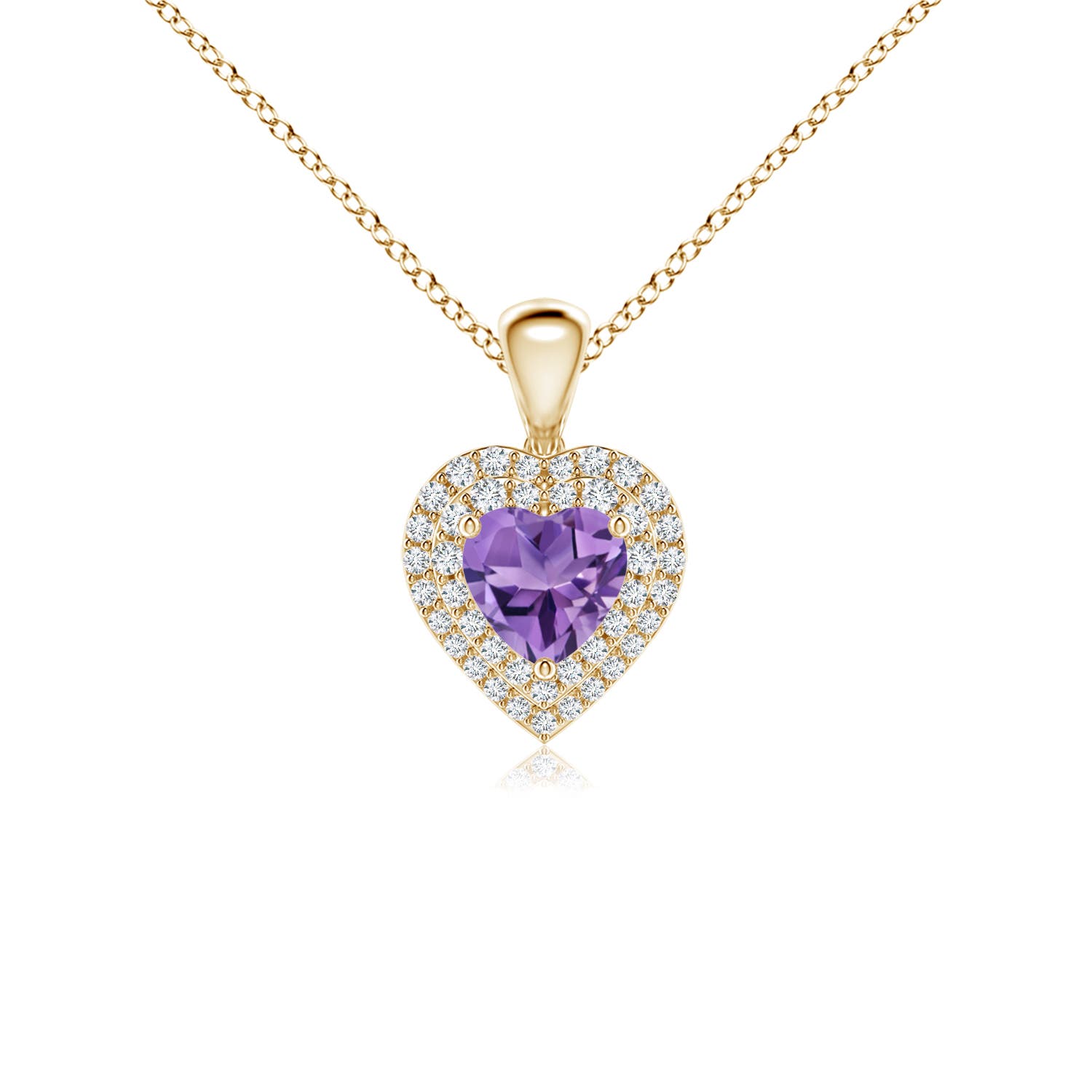 AA - Amethyst / 0.74 CT / 14 KT Yellow Gold