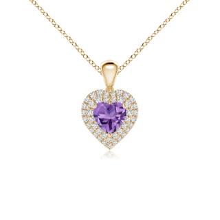 Heart AA Amethyst