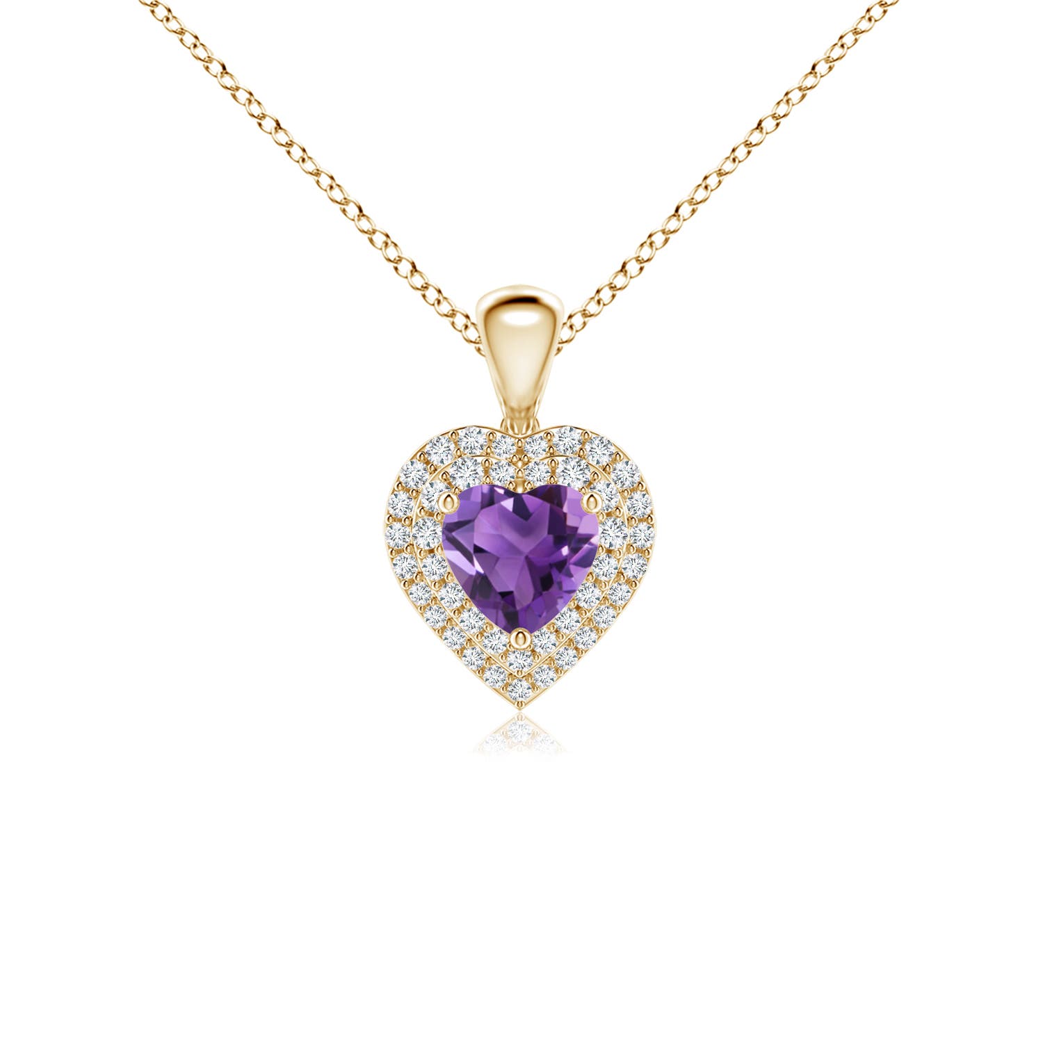 AAA - Amethyst / 0.74 CT / 14 KT Yellow Gold