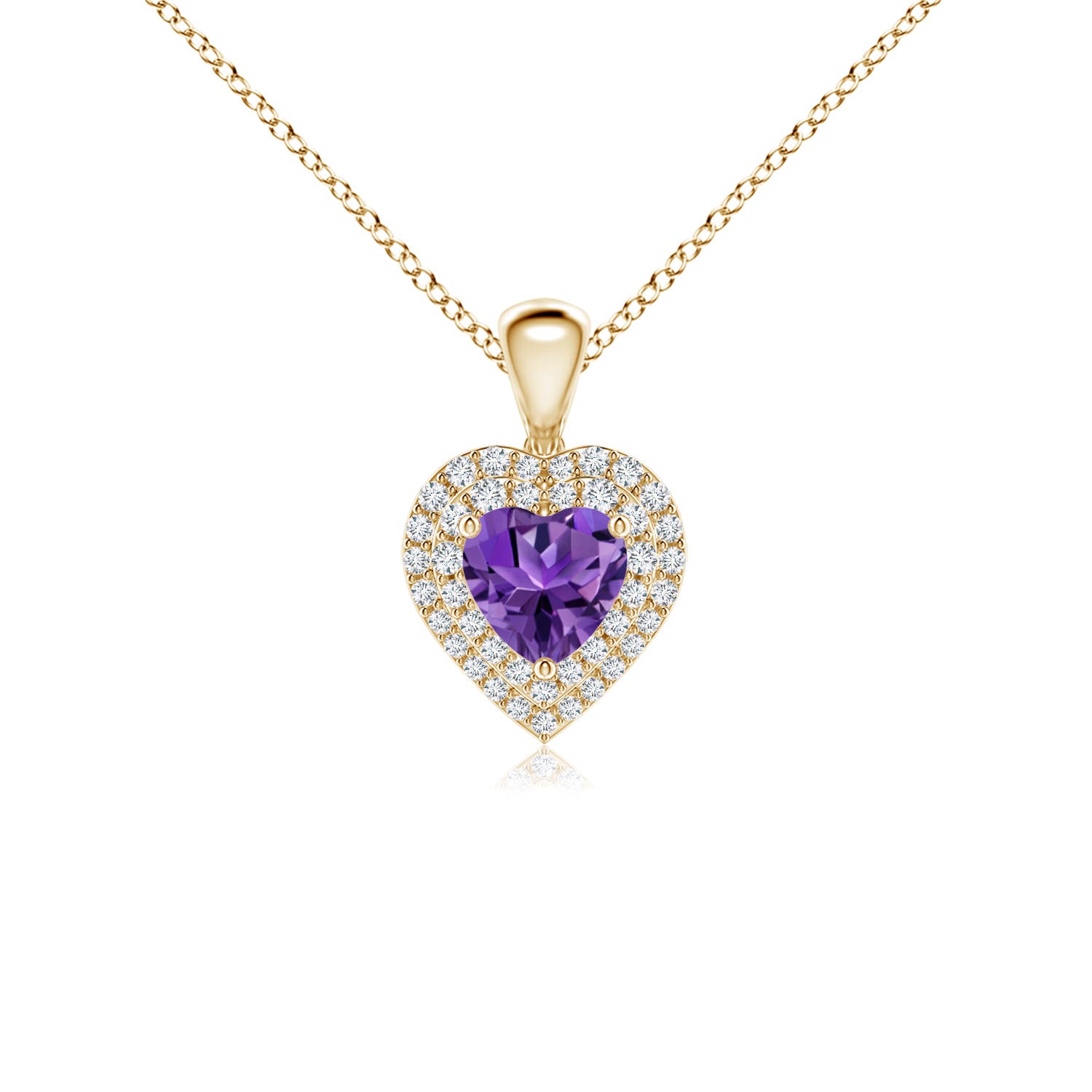 AAAA - Amethyst / 0.74 CT / 14 KT Yellow Gold