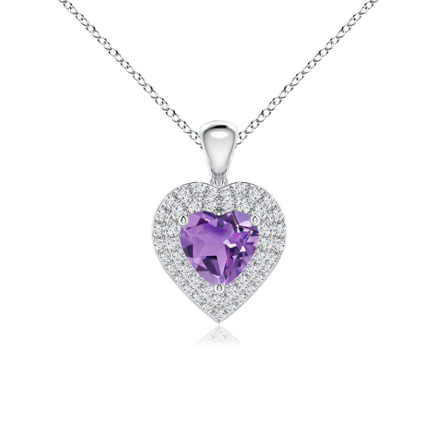 A - Amethyst / 1.15 CT / 14 KT White Gold