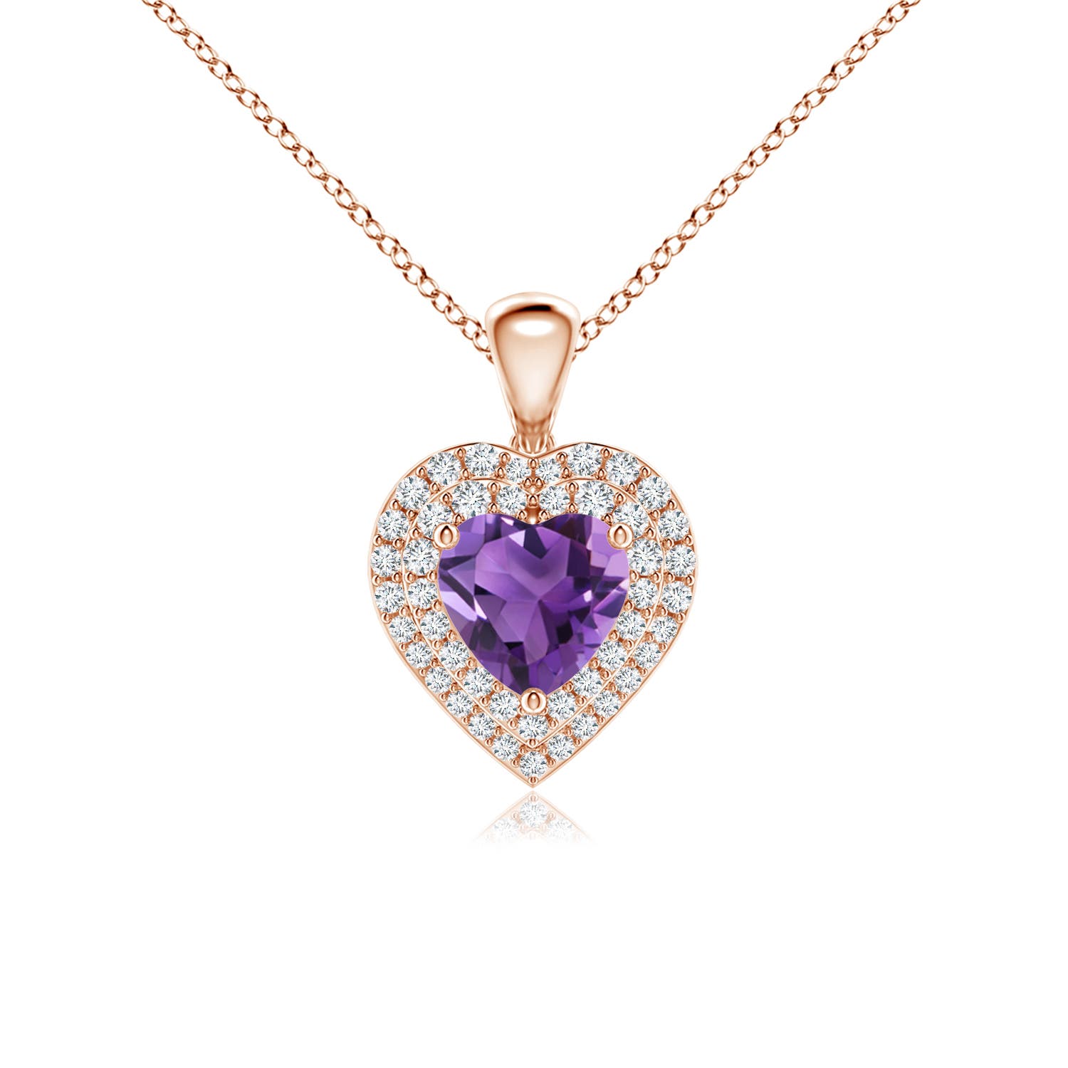 AAA - Amethyst / 1.15 CT / 14 KT Rose Gold