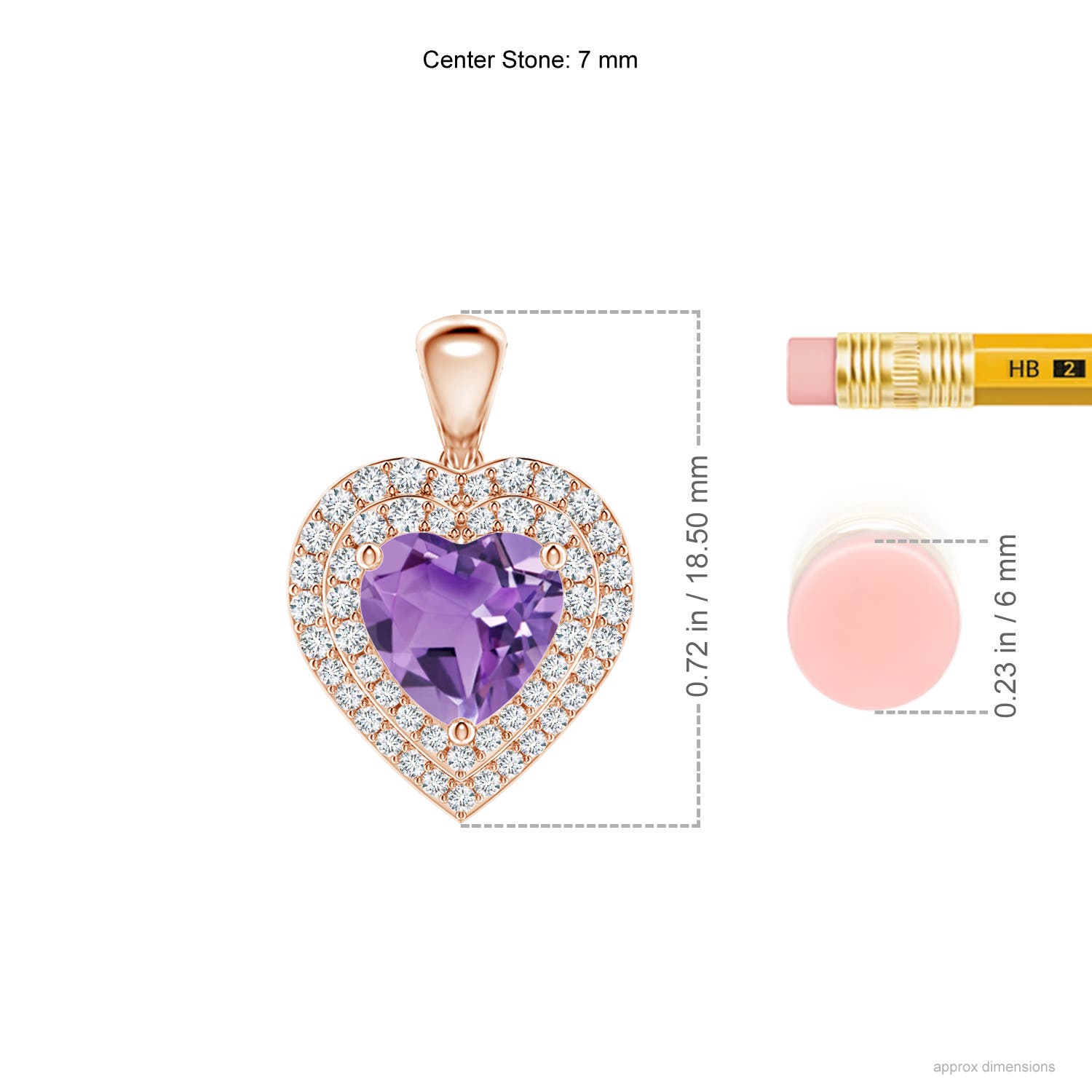 A - Amethyst / 1.53 CT / 14 KT Rose Gold