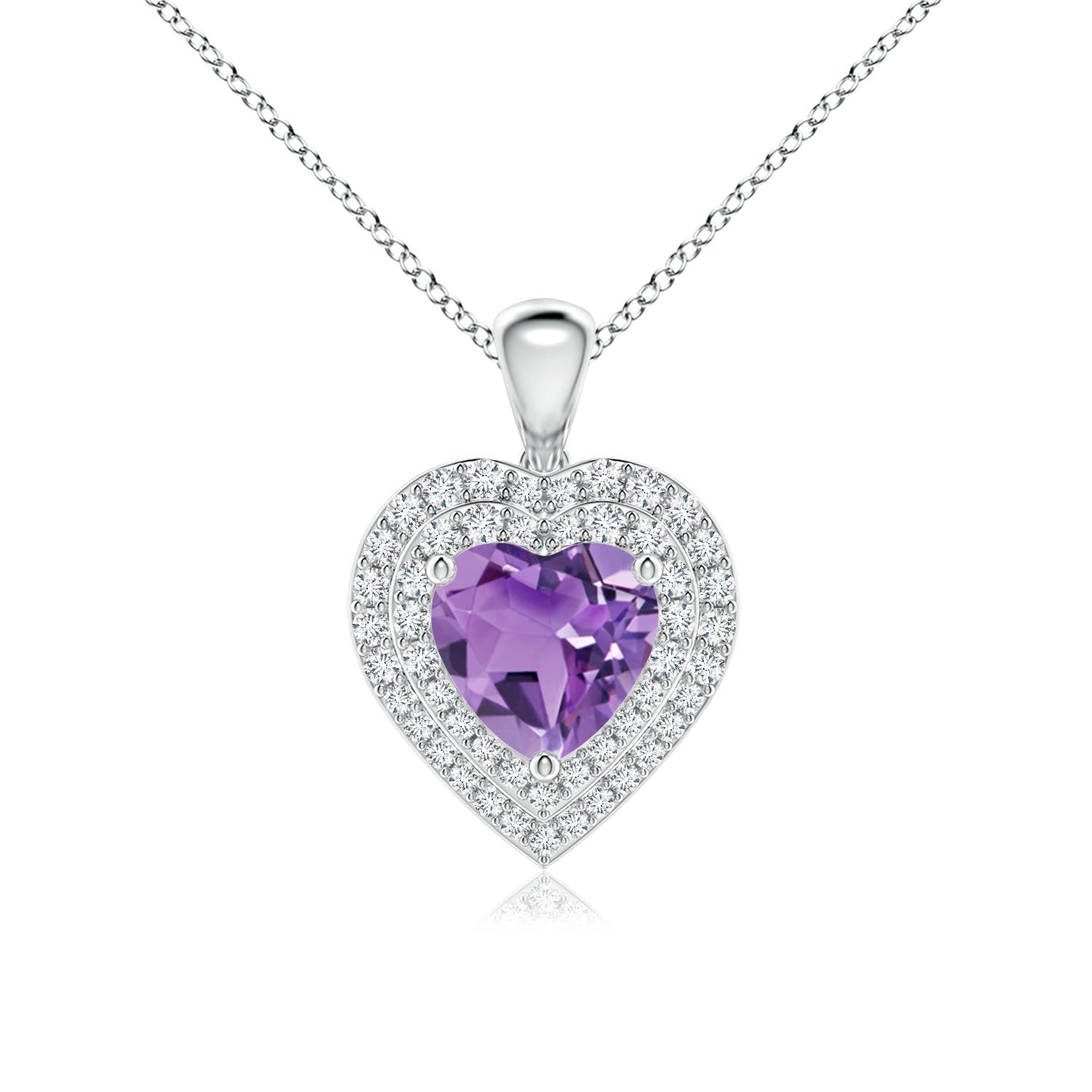 A - Amethyst / 1.53 CT / 14 KT White Gold