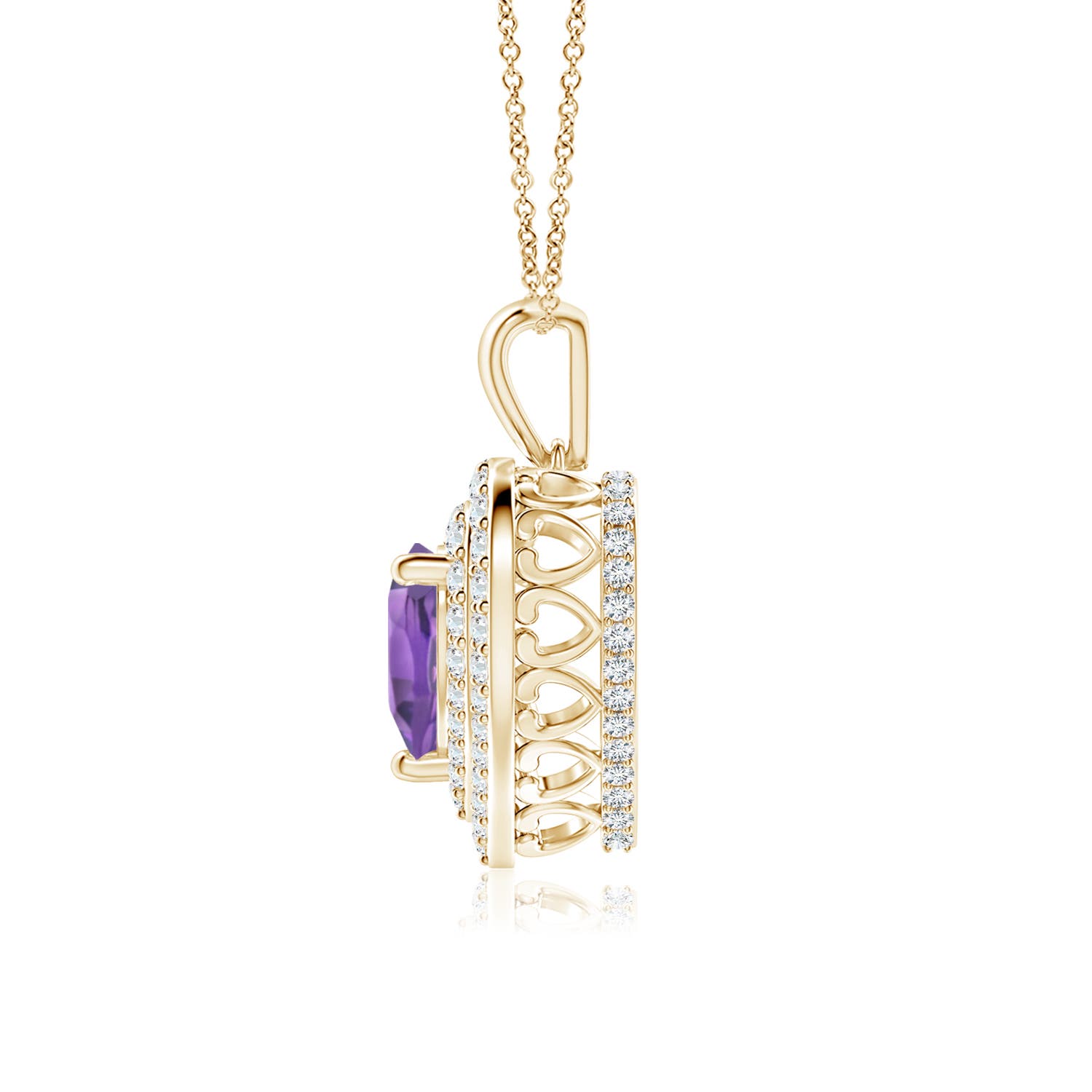 A - Amethyst / 1.53 CT / 14 KT Yellow Gold