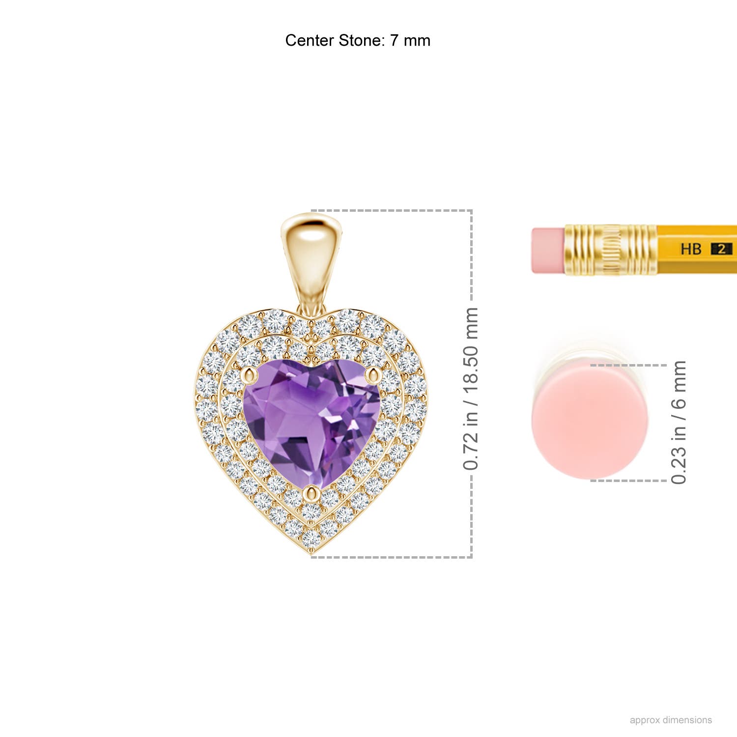 A - Amethyst / 1.53 CT / 14 KT Yellow Gold
