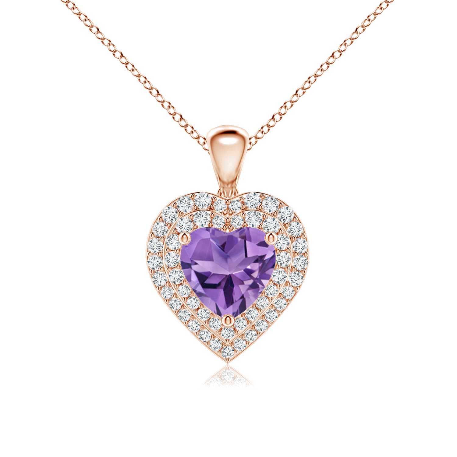 AA - Amethyst / 1.53 CT / 14 KT Rose Gold