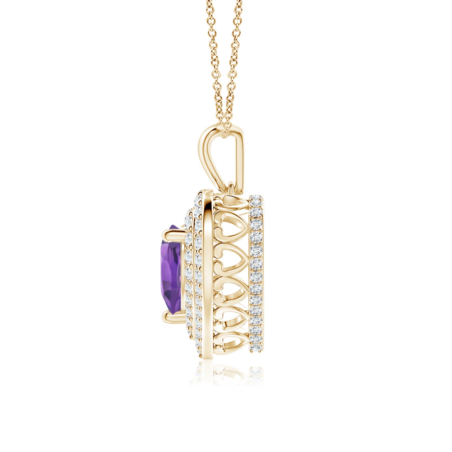 AA - Amethyst / 1.53 CT / 14 KT Yellow Gold