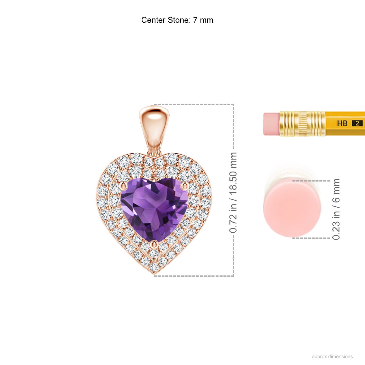 AAA - Amethyst / 1.53 CT / 14 KT Rose Gold