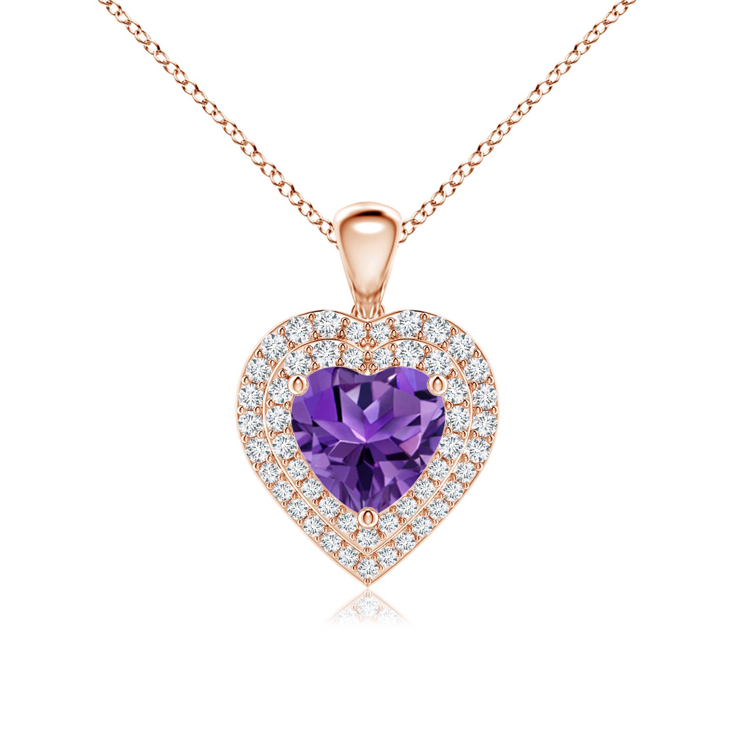 AAAA - Amethyst / 1.53 CT / 14 KT Rose Gold