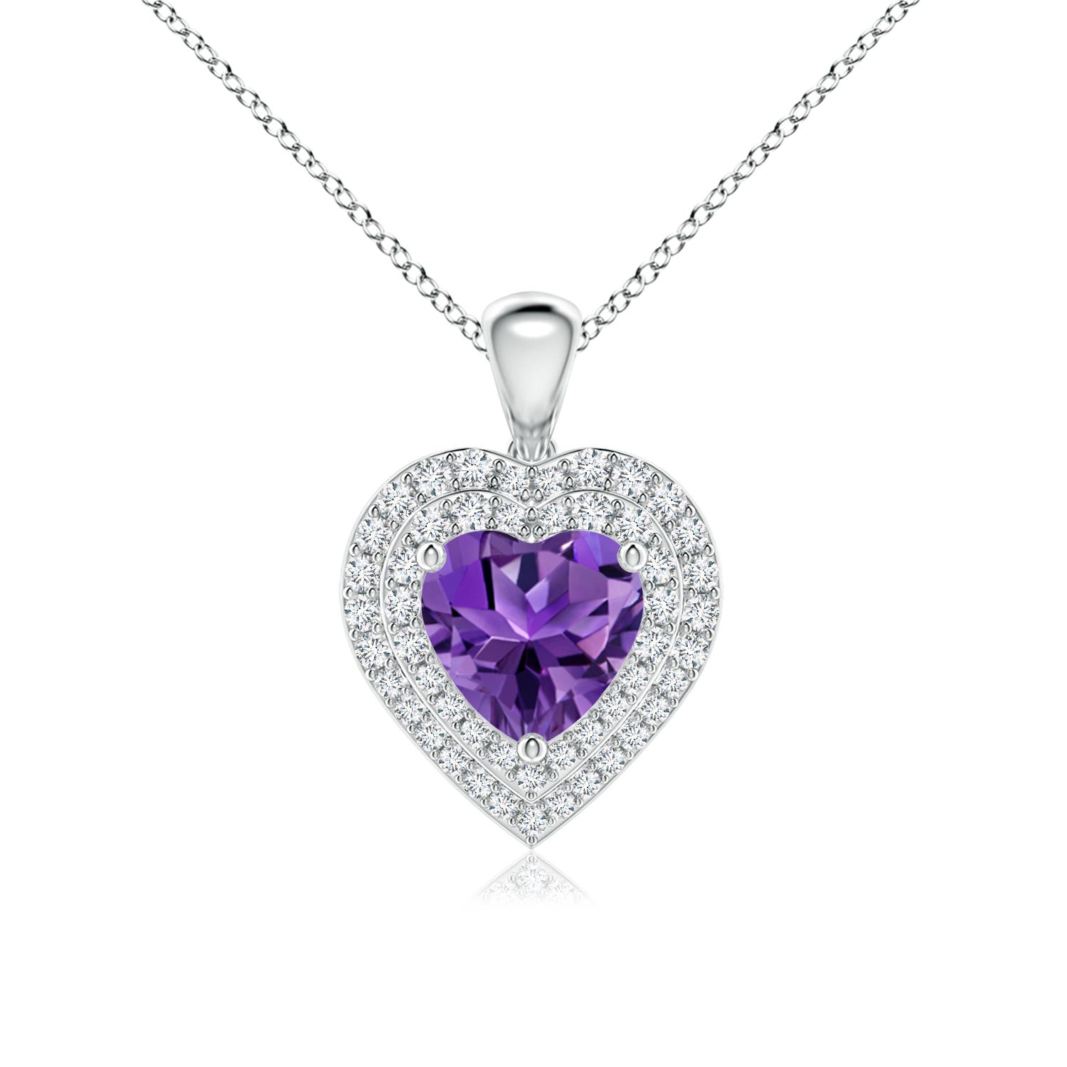 AAAA - Amethyst / 1.53 CT / 14 KT White Gold