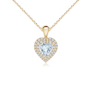Heart A Aquamarine