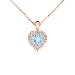 Heart AA Aquamarine