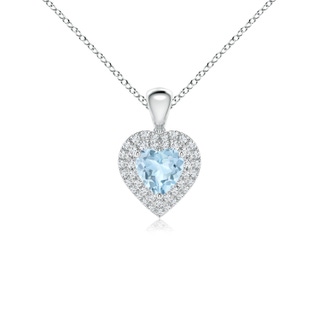 Heart AA Aquamarine