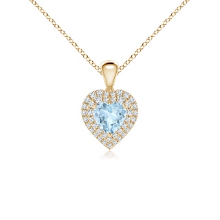 Heart AA Aquamarine