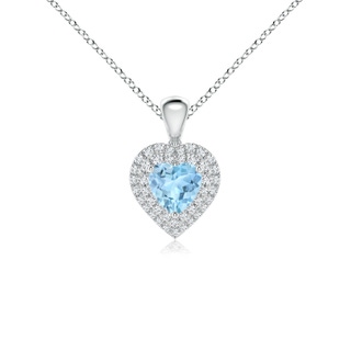 Heart AAA Aquamarine