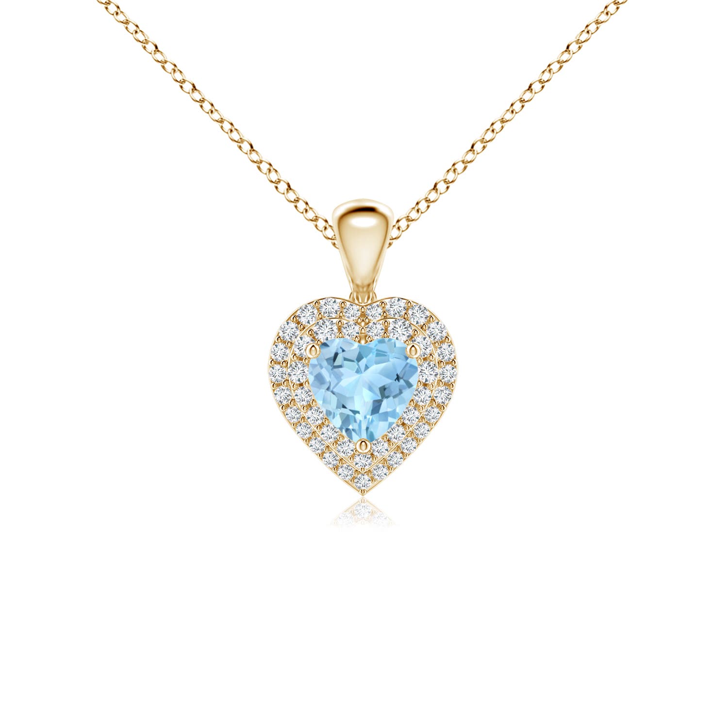 AAA - Aquamarine / 0.74 CT / 14 KT Yellow Gold