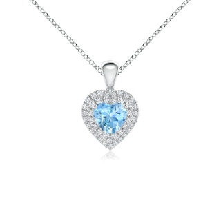 Heart AAAA Aquamarine