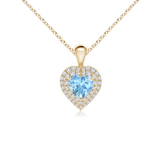 Heart AAAA Aquamarine